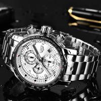 Reloj De Hombre LIGE Lujo Acero Inoxidable Deportivo Militar Resistente Al Agua Grande Cuarzo Reloj De Pulsera Moda Casual Con Segundero Luz Táctica Resistente Al Choque Manos Luminosas Fecha Completa - details 5
