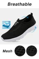 Zapatos Casuales Para Hombre Transpirables Tenis Ligeros De Vulcanización Malla Suave Talla Grande Antideslizantes Planos - details 1