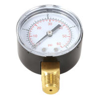 Medidor De Presión De Agua Para Piscina 0~60psi 0~4bar Con Indicador Análogo 1/4" NPT Thread Medidor De Manómetro Hidráulico - details 3