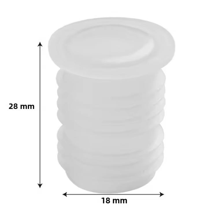 10Pcs Tapón De Botella De Plástico Rojo Para Vino Tapón Transparente Con Agujero Para Sal Resistente Al Polvo Fácil De Retirar - 1
