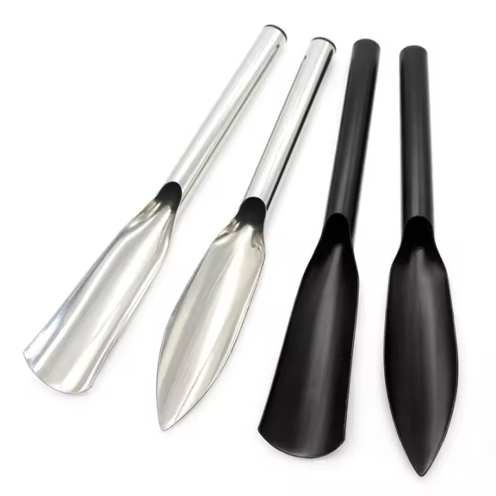 4 piezas de pala puntiaguda para cavar, para plantar flores en el hogar, aflojar la tierra, cavar vegetales silvestres y desherbar pala de ajo de acero inoxidable pala para hierbas - 1