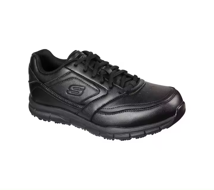 Skechers Zapatilla Hombre Negra Trabajo Antideslizante - 1