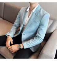 Nueva Moda Chaqueta De Veludo De Ciervo Para Hombre Corte Slim Ajustado Elegante Y Lujo Chaqueta De Negocios Casual Boda Talla Grande Hasta 4XL-S - details 14