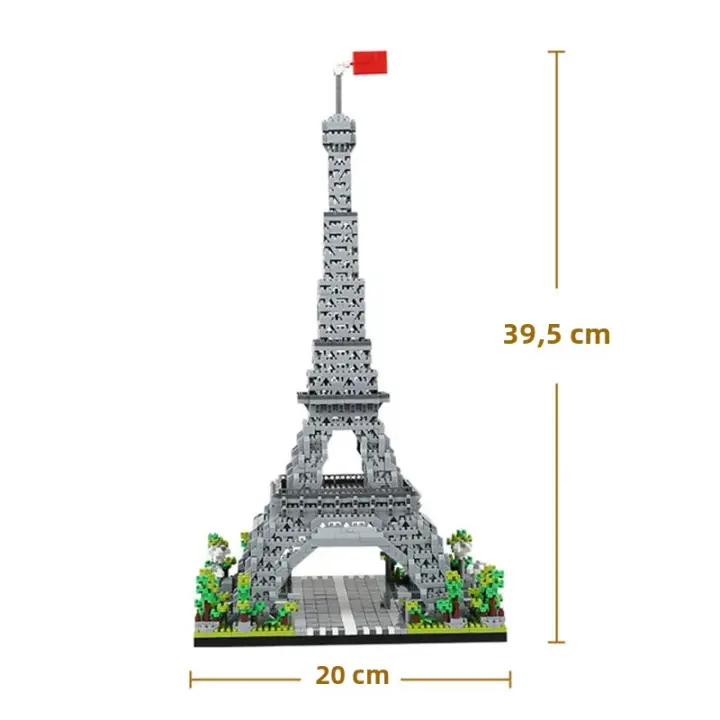 Bloques De Construcción Micro Para Niños 3585pcs Modelo De La Torre Eiffel París Juguetes DIY De Bloques De Diamante Regalo Para Adultos Y Adolescentes - 1