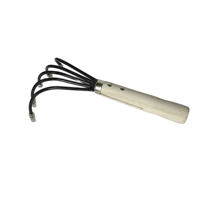 Pala De Jardín Con Mango De Madera Doble Propósito Hoz Y Cultivador Para Rascar Y Malear Jardinería Y Cultivo - 1