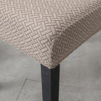Funda De Silla De Comedor Elástica Gruesa Y Elegante Para Cocina Hotel Boda Banquete Cubierta De Silla Moderna En Tela Spandex/Poliéster - details 5