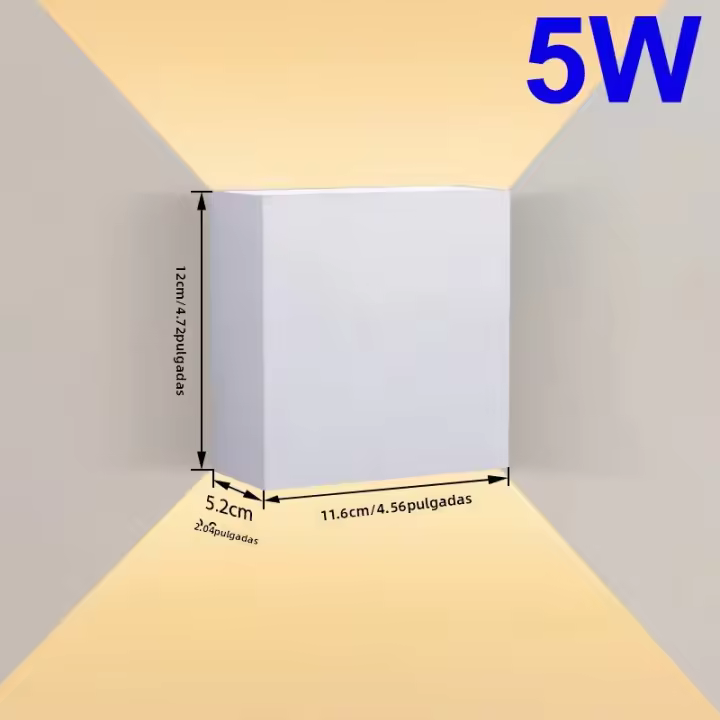 Lámpara De Pared Exterior LED Ajustable Y Con Flujo De Luz Variable Impermeable Iluminación Para Porche Balcones Villas Jardines - 1