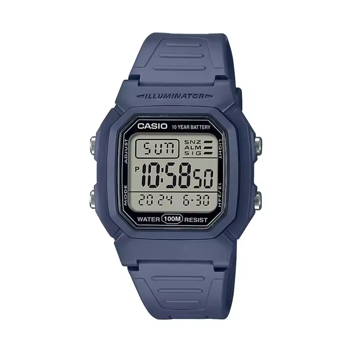 RELOJ CASIO W-800H-2AVES DE HOMBRE COLLECTION DIGITAL AZUL - 1