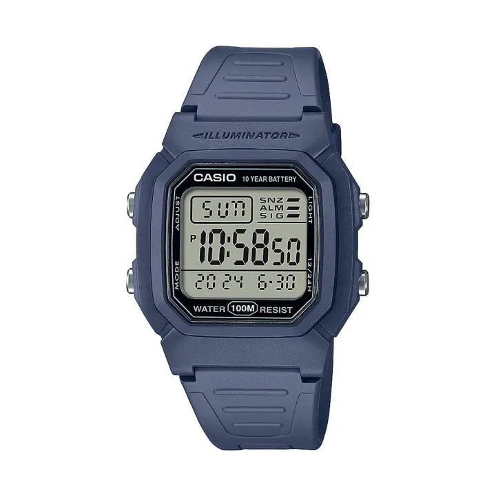 RELOJ CASIO W-800H-2AVES DE HOMBRE COLLECTION DIGITAL AZUL - 1