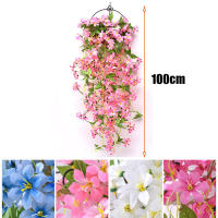 1PCS Flores Artificiales Colgantes En Seda Plantas Silvestres Para Decoración De Jardín Interior Exterior Decoración De Bodas Y Fiestas En Paredes Balcones - details 4