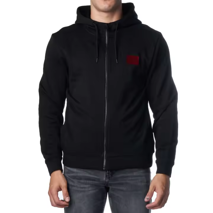 HUGO BOSS - Sudadera con capucha para hombre 50501016-001 Black.. - 1