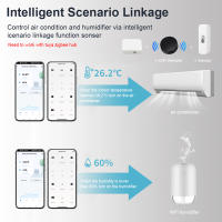 Sensor De Temperatura Y Humedad Inteligente Zigbee Tuya Monitor Remoto Por App Compatible Con Alexa Google Para Hogar Inteligente Var SmartLife - details 3