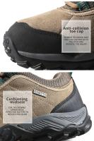 Zapatos De Senderismo HUMTTO Para Hombres Diseñador Lujo Invierno Trekk Ing Escalada Suela De Goma Transpirables Talla True Fit Material Superior Cuero Spandex Suela EVA Lining De Algodón - details 15