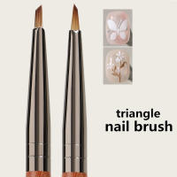 Pincel De Uñas Triangular 1Pc Para Arte De Uñas Con Punta 3D Para Fototerapia Acrílica UV Gel DIY Herramientas De Manicura - details 1