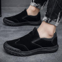 Zapatos De Trabajo Antideslizantes Para Hombre Tenis Casuales De Cuero Slip-on Para Caminar Confort Primavera/Otoño Talla Verdadera - details 15