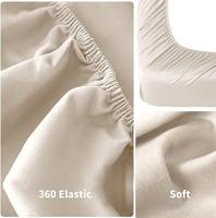 KingnetStore - Sabana Bajera Ajustable Hipoalérgico 16 Colores Elástica - 50% Algodón 50% Microfibra Poliéster Transpirable Alta Calidad - Funda Colchón Para Camas de 90/105/135/150/160/180/200 CM - Hasta 30cm de Profundidad Sin Producto Químico - details 2
