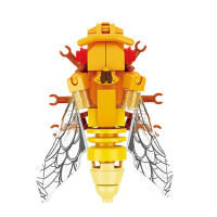 Bloques De Construcción Tema Jardín De Vegetales Y Animales Lindos Dragonfly Spider Mantis Centipede Grasshopper Honeybee Para Niños Mayor De 6 Años Material ABS Sin Batería - details 9