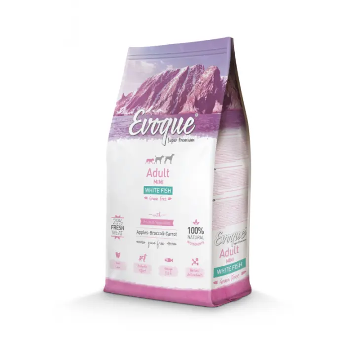 EVOQUE ADULT MINI PESCADO BLANCO 8 Kg, - 1