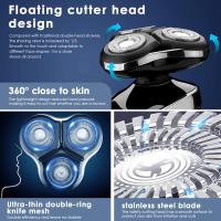 in 1 Afeitadora electrica hombre, Maquina de Afeitar con Pantalla LED, Recortar Cabello,Vello Corporal, Limpiar Cara - details 0