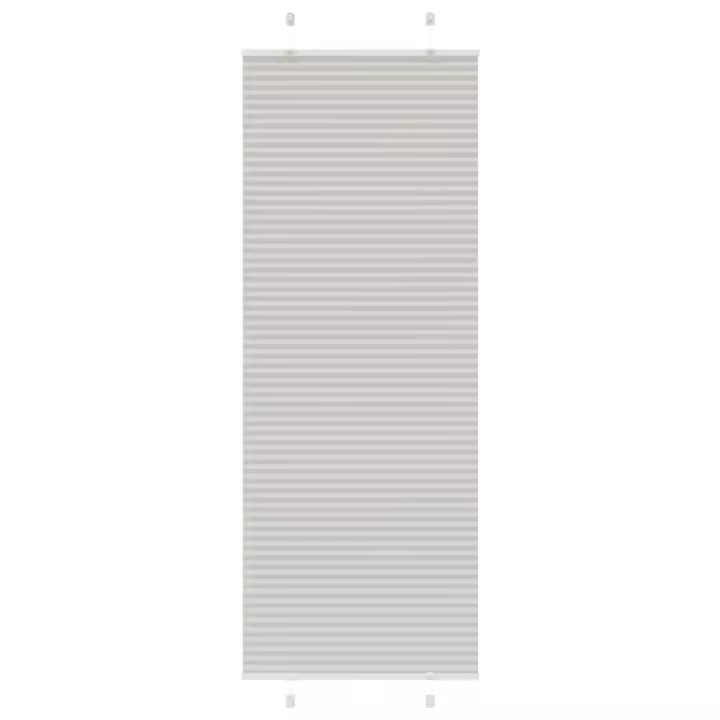 Estor Plisado gris claro 70x200 cm Tela Ancho 69,4 cm Poliéster - 1