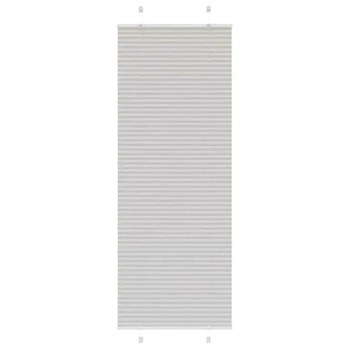 Estor Plisado gris claro 70x200 cm Tela Ancho 69,4 cm Poliéster - 1