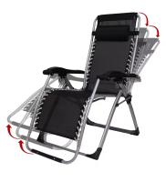 Silla tumbona hamaca plegable Reclinable de gravedad cero y resistente para Playa Patio Jardín Camping al Aire Libre, Carga Max.150 kg - Kmt Style - details 2
