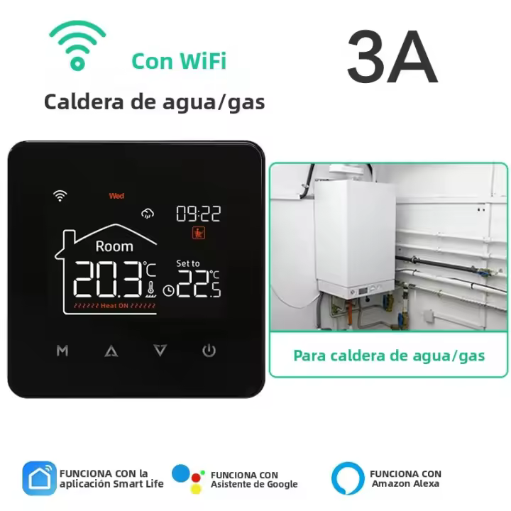 Termostato Inteligente Tuya Para El Hogar Control Remoto de Temperatura Para El suelo Eléctrico Y Calefacción De Gas Con Google Alexa - 1