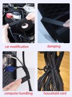 Cinta Eléctrica De Velours Negra 15m 30mm 25mm 19mm 15mm 9mm Retardante De Llama Adhesivo De Tela Para Cableado Y Harness - details 7