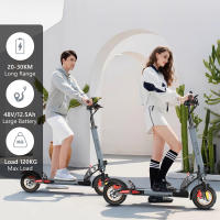 AOKDA A1 Patinete Scooter Eléctrico Plegable, Motor 800W, Batería 48V 12.5Ah, Neumáticos Neumáticos 10 Pulgadas, Velocidad Máxima de 45km/h, Alcance Máximo de 25km, Freno de Disco, comodidad y estabilidad, adecuado para uso al aire libre, IENYRID - details 1