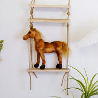 Muñeco De Peluche Caballo Realista 28cm Juguete Clásico De Alta Calidad Para Regalo De Cumpleaños Material Coton PP Adecuado Para Todas Las Edades - details 0