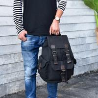 Mochila DIDABEAR De Lona Para Hombres Gran Capacidad Mochila Casual Para Escuela Viaje Con Manijas Suaves Y Cierre De Cadena - details 3