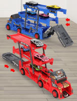 Nueva Camióneta De Tres Capas Plegable Para Niños Con Carril De EJECTION Y Catapult Truck Juguete Educativo Para Regalo De Navidad - details 3