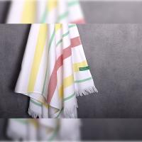 BENETTON Toalla de Playa Hamman 80x165cm 350gsm 100% Algodón Rosa, Amarillo y Verde - Rainbow BE - details 8