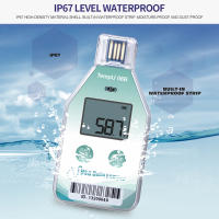 Logger De Temperatura USB Precisión Alta 32000 Puntos Registador De Termómetro Con Alarma Para Cadena Fría Refrigerada Generador De Reporte PDF - details 21