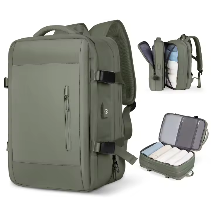Mochila De Viaje Impermeable 40L Para Hombres Y Mujeres Apropiada Para Flights Con Compartment Para Laptop Mochila De Negocio Estilo College Weekender Overnight - 1