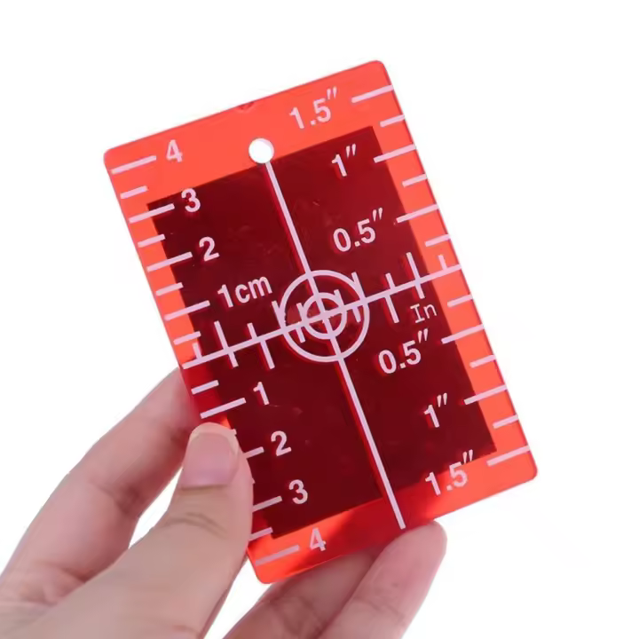 Tablero De Destino De Nivel Laser Rojo / Verde Línea Transmisión De Distancia Placa Magnética Pulgadas / Centímetros Tablero De Nivelamiento Herramienta Colgada En Pared Y Piezas De Piso - 1