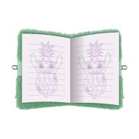 Mini  Diario Con Candado 10x8x2 más Bolígrafo con Pompón Stitch - details 2