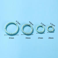 5Pcs/Lote Anillos Metálicos Abrepuertas 21 Colores Clip De Cadena Para Perros Conector De Joyería DIY Hebilla De Llavero Con Resorte - details 8