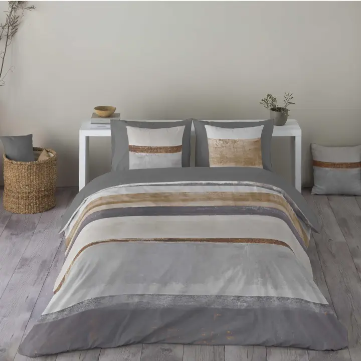 NATURALS - Funda Nórdica - 100% Algodón - Extra Suave -Incluye Funda Nórdica + 1 o 2 Fundas de Cojines - Fabricado en España - Geométricos - Cama 90/105/135/150/180 - 1