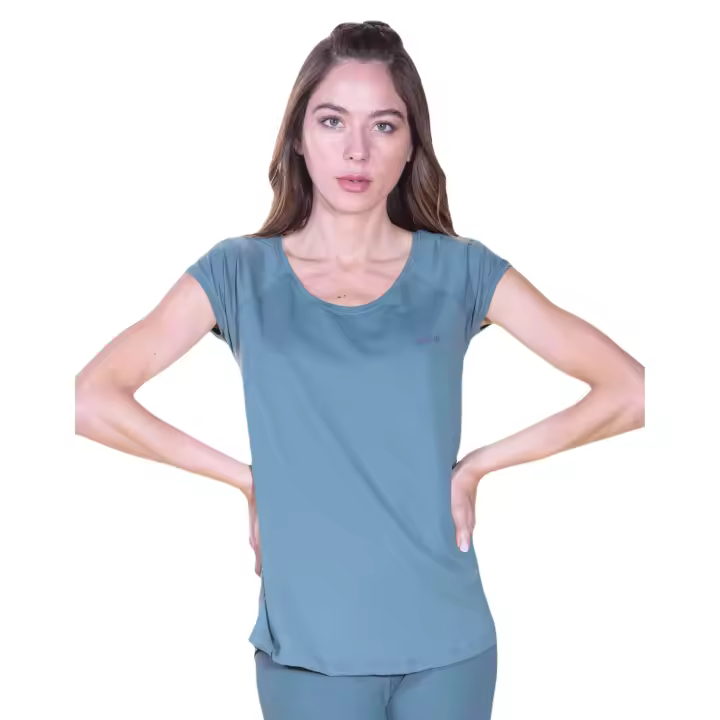 Camiseta mujer deporte manga corta t-shirt t-shirt transpirable gym fitness running Ditchil - 1