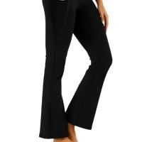 Pantalones De Yoga Para Mujer Con Cintura Alta Y Acolchados De Otoño E Invierno Estilo Hornudo Fleece-Lineado Pantalones De Fitness Y Deporte Slimming Para Modelar La Cadera - details 2