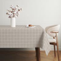 Valentia Home Mantel Hule CUADROS | Mantel Estampado Antimanchas | Mantel Repelente de Agua | Mantel Protección Mesa | Mantel al Corte para Comedor o Cocina | Varios tamaños | Mantel Rectangular y Redondo al Corte - details 0