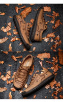 Zapatos Casuales Para Hombre Cuero Mocasines De Caminar Al Aire Libre 2021 Moda Casual Vacaciones Suaves Para Conducir Zapatos De Hombre - details 8