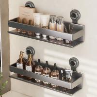 Estante De Cocina Con Ventosa Aluminio Organizador De Especias No Perforado Soporte Para Muro Espacio De Guardado Para Cocina - details 5