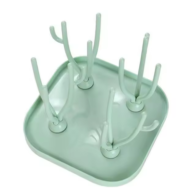 Soporte de Almacenamiento para Botella de Bebé con Secador de Pajillas y Cuchara de Alimentación Libre de BPA Herramientas de Cuidado y Limpieza para Botellas - 1