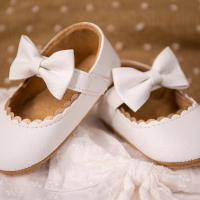 Zapatos De Bebé Niña Princesa Vestido PU Suela De Goma Antideslizante Nudo Mariposa Infantil Cuna Primeros Pasos Niña Recién Nacida - details 3