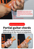 Nueva Exercitadora De Acordes De Guitarra Con Pantalla Rotatable Y Press-on Recargable Portátil Para Principiantes Y Practicantes - details 4