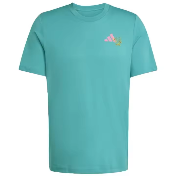 Camiseta Adidas Padel Graphic Azul Teal - 1