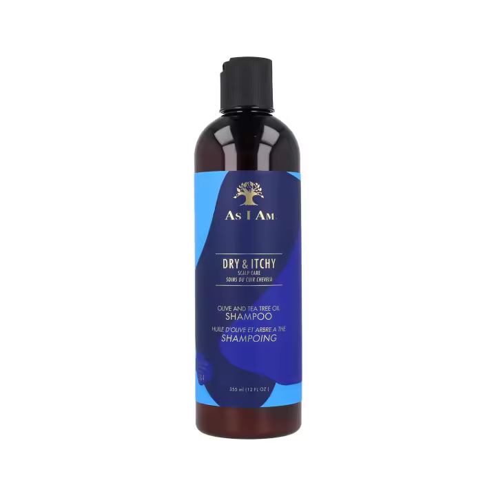 As i am dry & itchy tea tree oil champú 355ml/12oz, champú que alivia la picazón, descamación e irritación del cuero cabelludo asociados con la dermatitis seborreica y la caspa. - 1