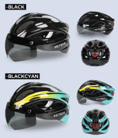 Casco De Bicicleta VICTGOAL Para Hombres Con Luz Trasera Y Gafas Magnéticas UV400 Visera Sol Protección Integral Para MTB Scooter Eléctrico Y Ciclismo - details 12